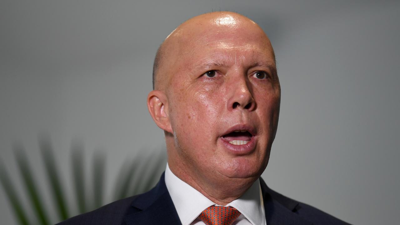 Peter Dutton is moving from Home Affairs to Defence in the Cabinet reshuffle. Picture: Dan Peled