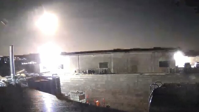 Tracey Mitchell captured the meteor on CCTV footage from her truck yard in Korumburra.