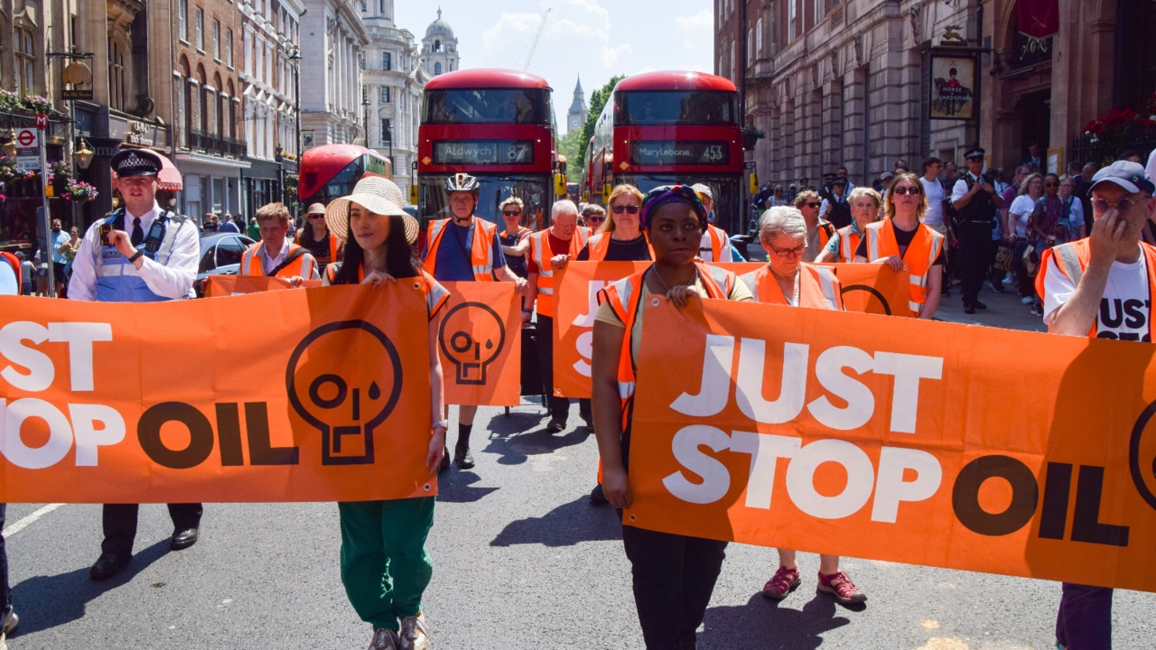 Just Stop Oil ‘loonies’ spray universities with orange paint in protest ...