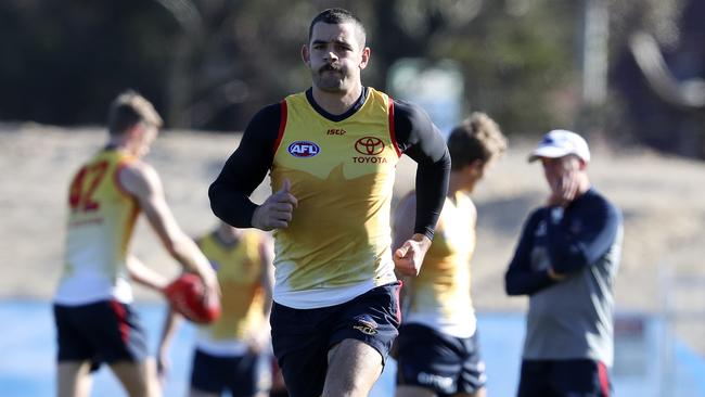 The Adelaide Crows training at West Lakes. Picture: Sarah Reed