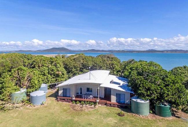 The only house on Victor Island, off Mackay, is for sale for $3,500,000. Picture: Contributed