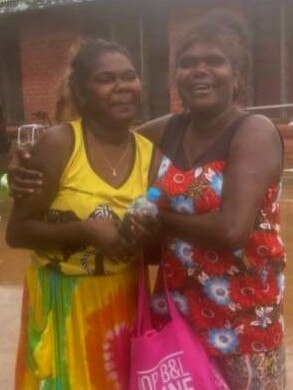 Sharon Wayiwayi Yunupingu reunited with family after she went missing on Tuesday night. Picture: Supplied