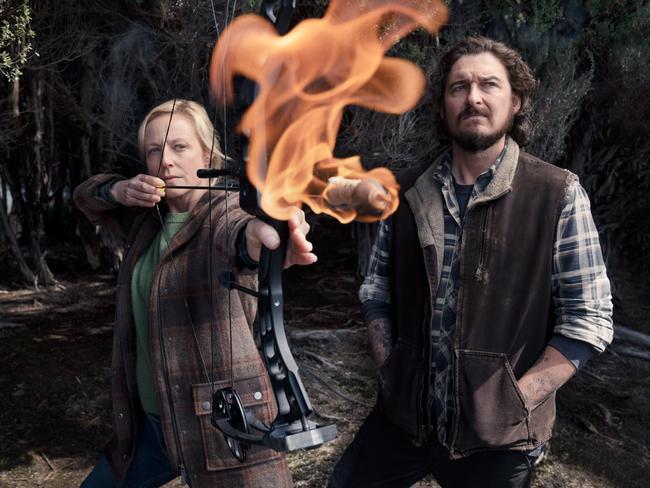 Marta Dusseldorp and Toby Leonard Moore in Bay Of Fires. Picture: Supplied