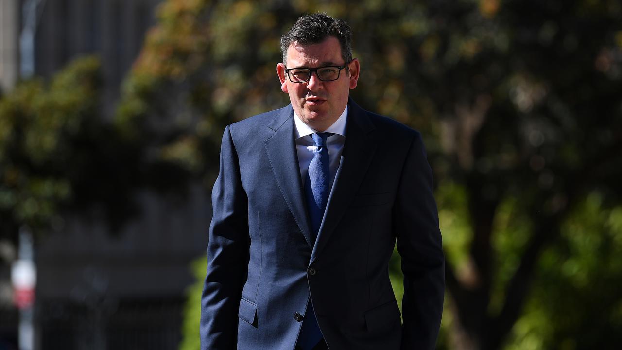 Victorian Premier Daniel Andrews was fined for failing to wear a face mask. Picture: James Ross/AAP