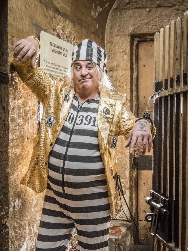 Joffa at the Old Melbourne Gaol. Picture: Jason Edwards