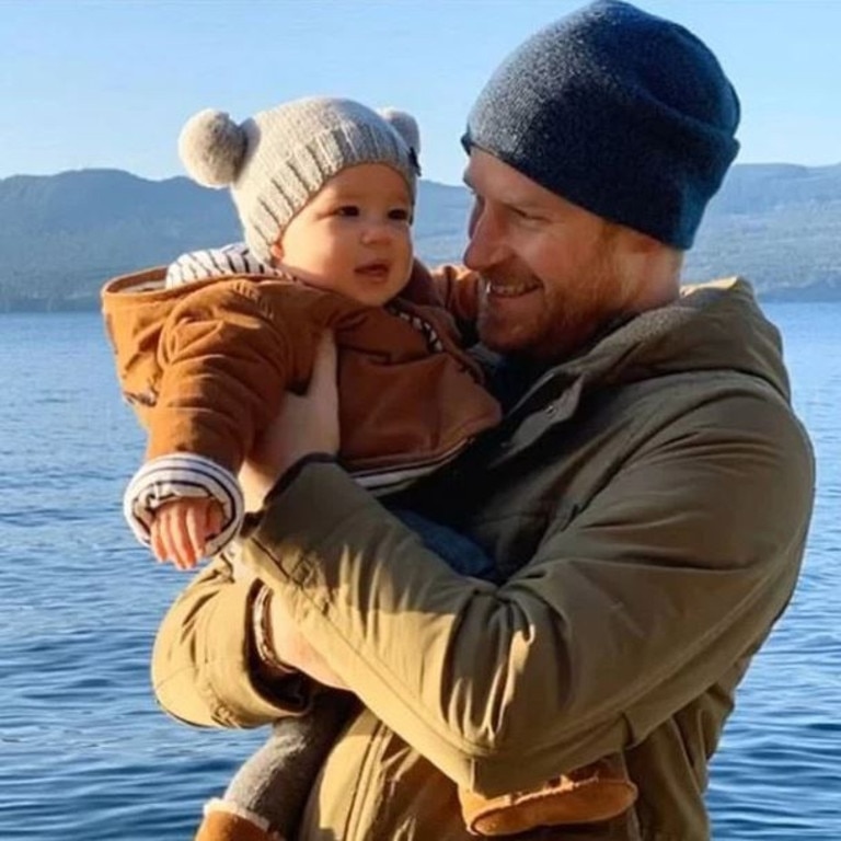 Prince Harry and Archie enjoying calmer waters in Canada. Picture: Instagram