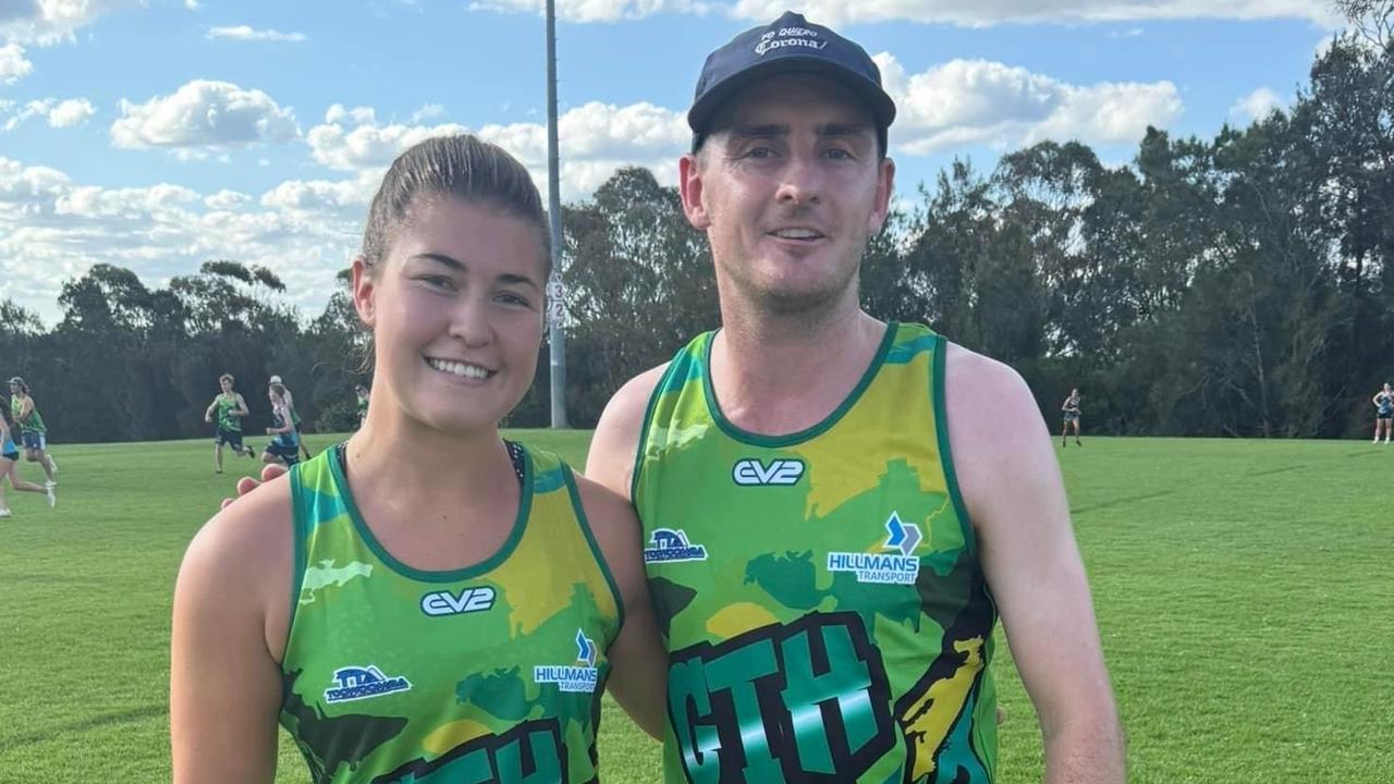 GTH Elite Toowoomba touch players Jada Ferguson and Sam Carmody.