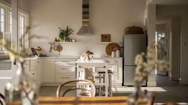 The renovated kitchen, s seen on ABC TV series Grand Designs Transformations. Picture: Brad Harris