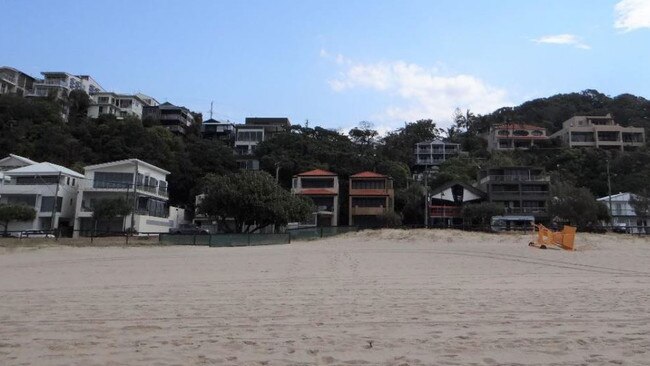 View from the beach at Currumbin.