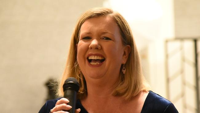 All smiles: Bridget Archer becomes the first MP since 2001 to retain Bass, the 'ejector seat'. Picture: Alex Treacy