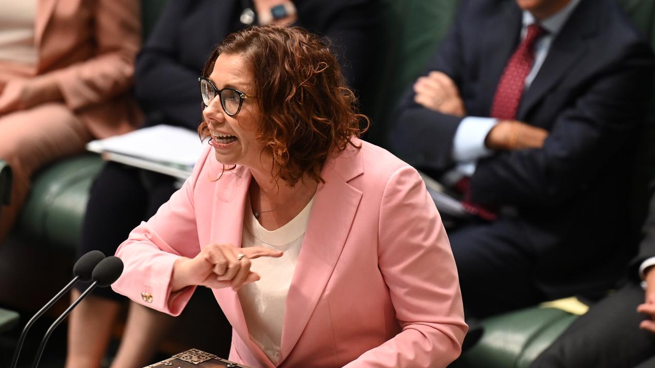 Social Services Minister Amanda Rishworth would not be drawn on whether the government would back a royal commission. Picture: NCA NewsWire / Martin Ollman