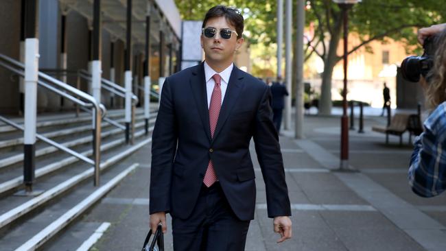 Journalist Joe Aston outside the Federal Court in Sydney on Tuesday. Picture: Jane Dempster