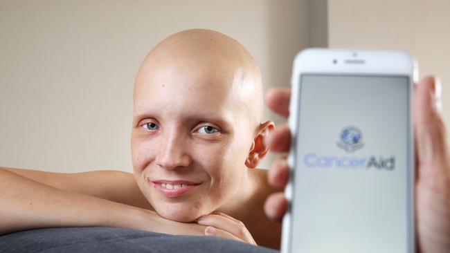 Matilda Kubany-Deane is currently using the phone app CancerAid in her cancer treatment. Photo: Bob Barker.