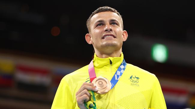 Garside, seen here at the 2020 Tokyo Olympics, is mulling over whether he should chase more Olympic glory. Picture: Buda Mendes/Getty