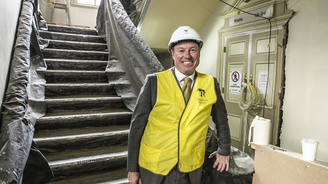 Theatre Royal chief executive Tim Munro amid the renovations. Picture: EDDIE SAFARIK