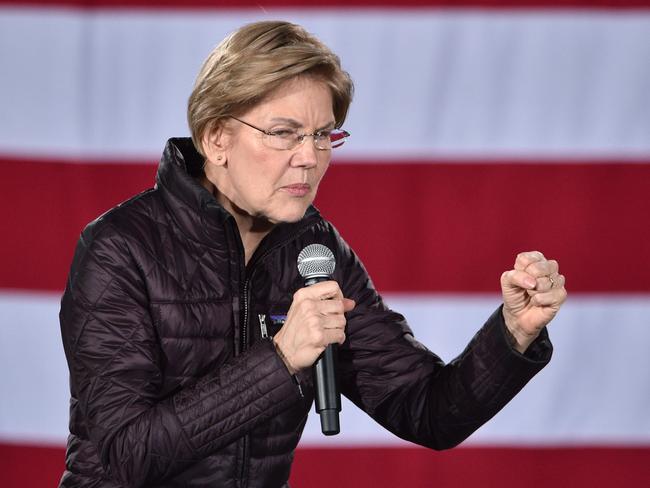 Elizabeth Warren is presently Joe Biden’s volunteer foreign policy adviser. Picture: AFP