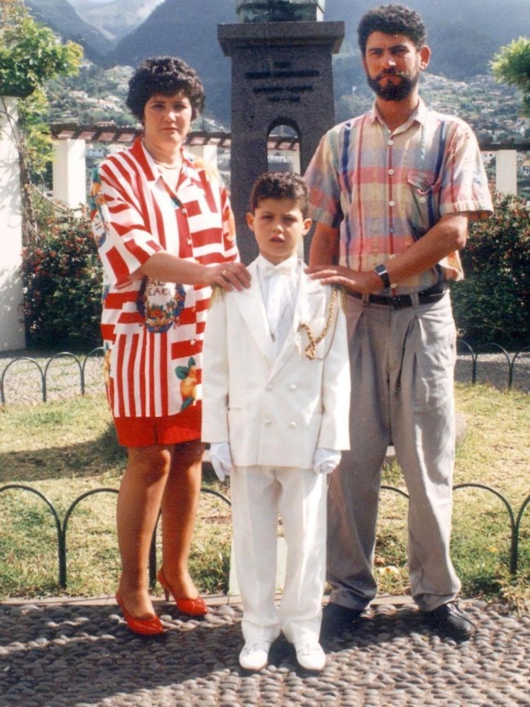 Ronaldo was born to Maria Dolores dos Santos, a cook, and Jose Dinis Aveiro, a war veteran. Credit: COLLECT