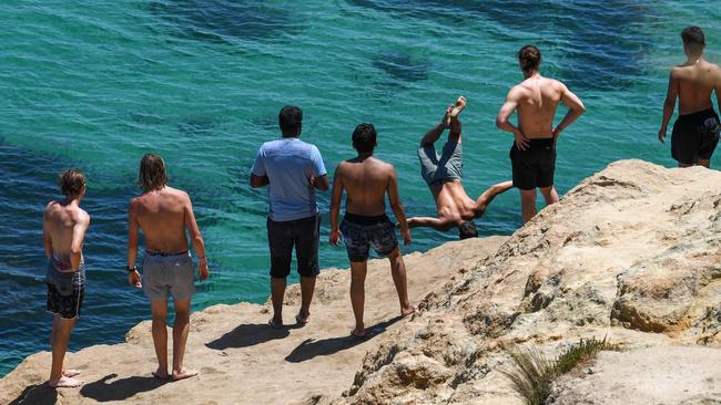 Residents say the Pillars area is environmentally sensitive and could not cope with hordes of people jumping from the cliffs. Picture: Penny Stephens