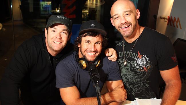 Triple M’s Grill Team: Gus Worland (L), Matty Johns and Mark Geyer.