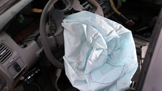 Car makers embroiled in the Takata airbag scandal face a huge class action from disgruntled owners. Picture: Getty Images/AFP