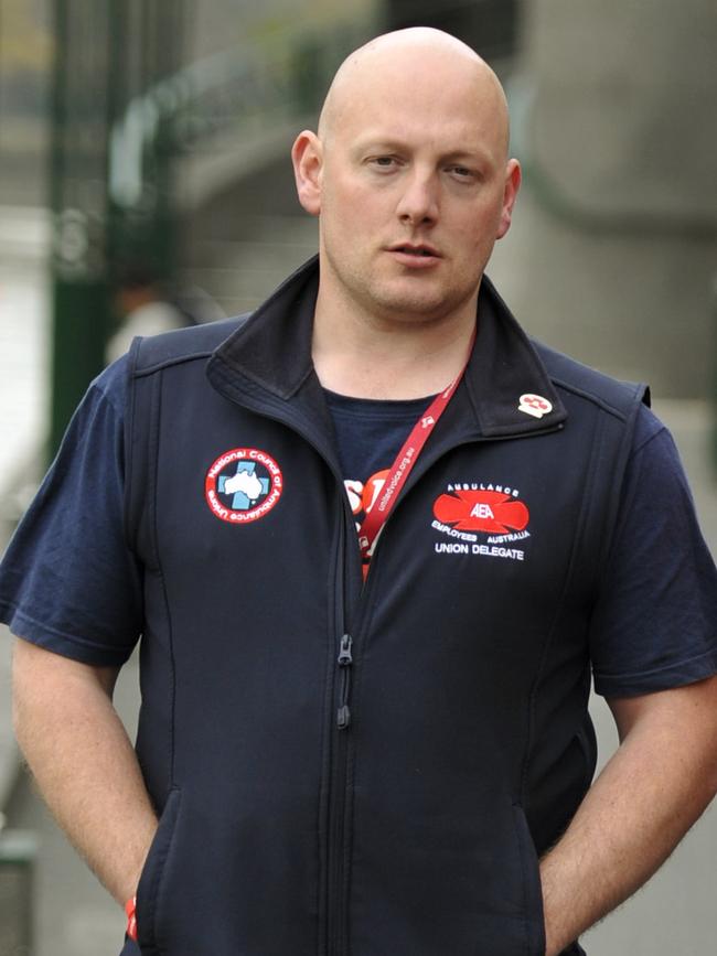 Paramedics’ union boss Danny Hill.