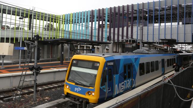 Ringwood train Station upgrade, Maroondah Highway. Picture: Stuart Milligan