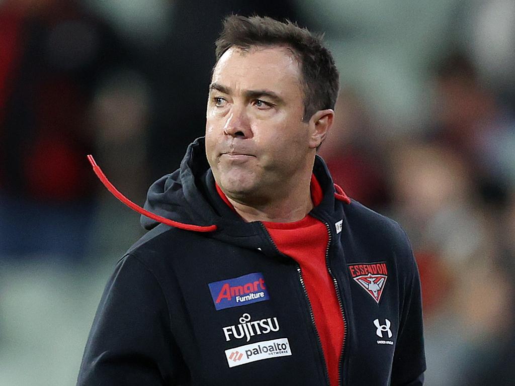 MELBOURNE, JULY 1, 2023: AFL Football Round 16 - Essendon V Port Adelaide at the MCG. Brad Scott coach of the Bombers. Picture: Mark Stewart