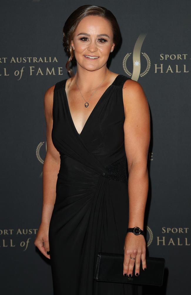 Ashleigh Barty pictured at the Sport Australia Hall of Fame Gala in Melbourne last week. Picture: Getty Images