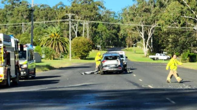 Crash at Nanango, Brisbane and Church Street. April 22, 2025