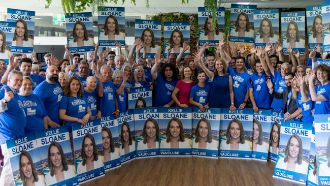 Liberal party members at the campaign launch. Photo: Kahu Millin.