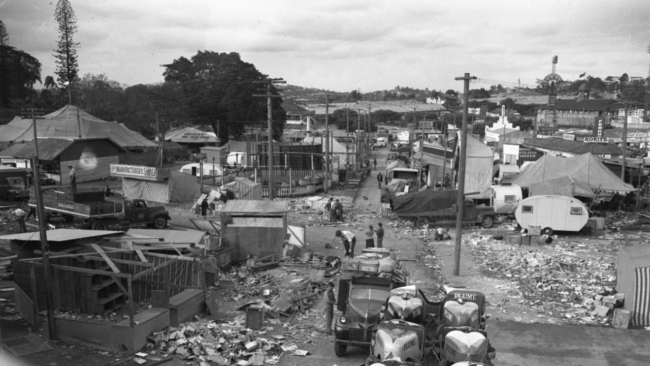 Plenty of rubbish was left over to clean up in 1948.