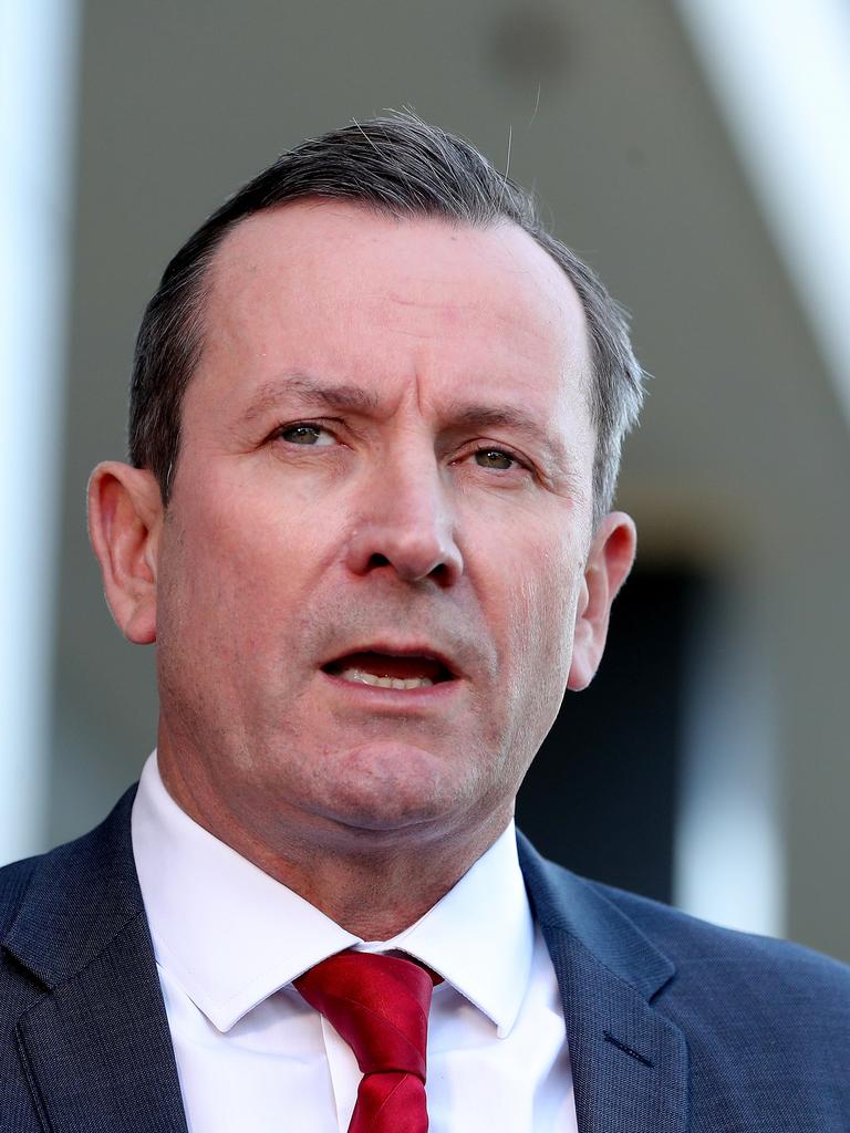 Western Australia Premier Mark McGowan has delayed stage 5 of his state’s recovery plan. (AAP Image/Richard Wainwright) NO ARCHIVING