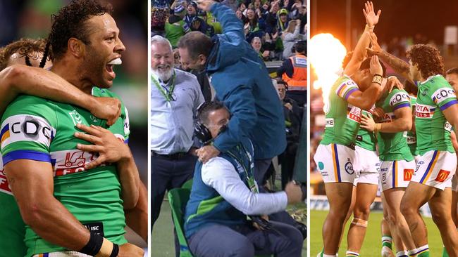 Ricky Stuart's Raiders secure a last gasp victory.