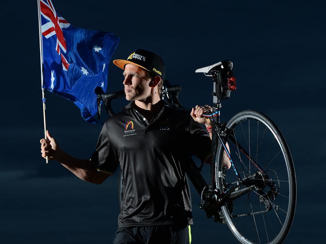 SPORT - WA's Brant Garvey is an elite triathlete, ranked 3 in the world and 1 in Australia. He is preparing for the World Championships in September and aiming to make the 2016 Paralympics in Rio. Where the triathlon event will make it's debut. Photo by Daniel Wilkins