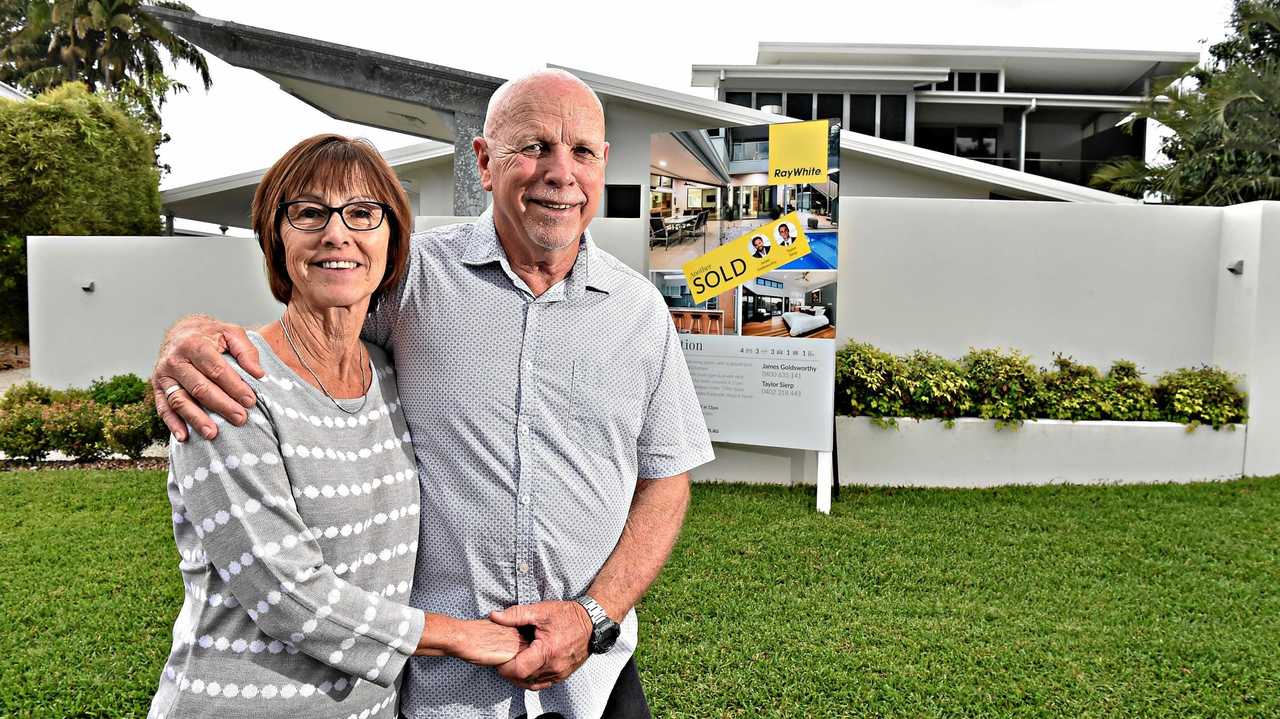 STOKED: Peter and Margaret Webb have just sold their Mooloolaba property for a record price (non waterfront). Picture: Warren Lynam