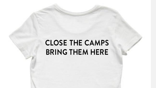 A Teachers for Refugees T-shirt.