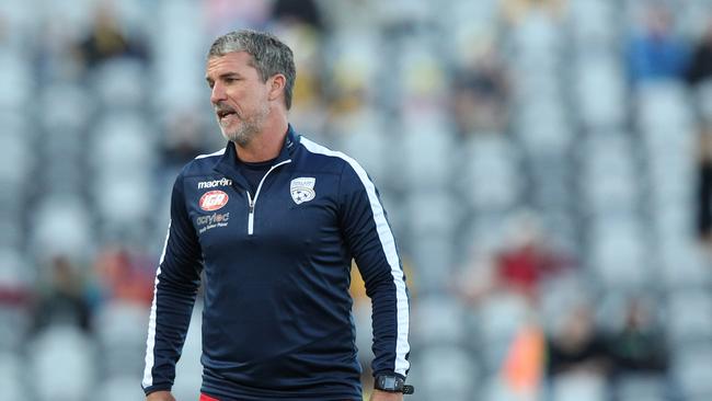 Departing Adelaide United coach Marco Kurz has previously been linked with the manager job at Brisbane Roar. Picture: AAP Image/Paul Barkley