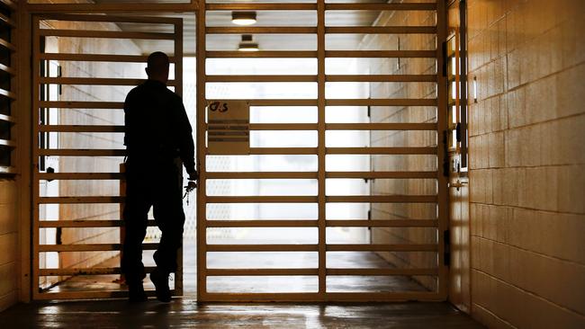 A security guard from Port Phillip Prison was picking up extra shifts at quarantine hotels. Picture: David Caird