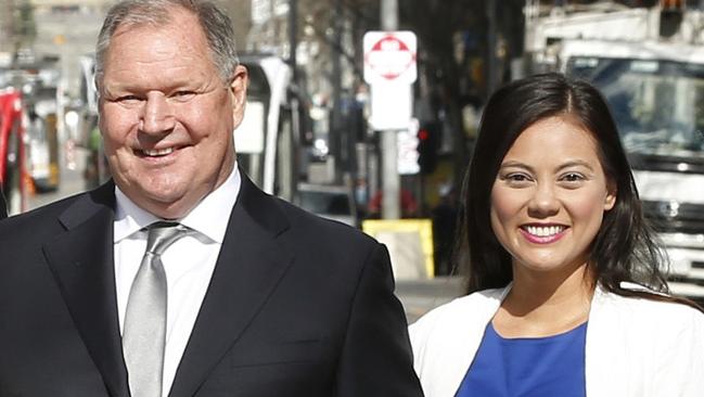 Former lord mayor Robert Doyle and his chief accuser Tessa Sullivan.