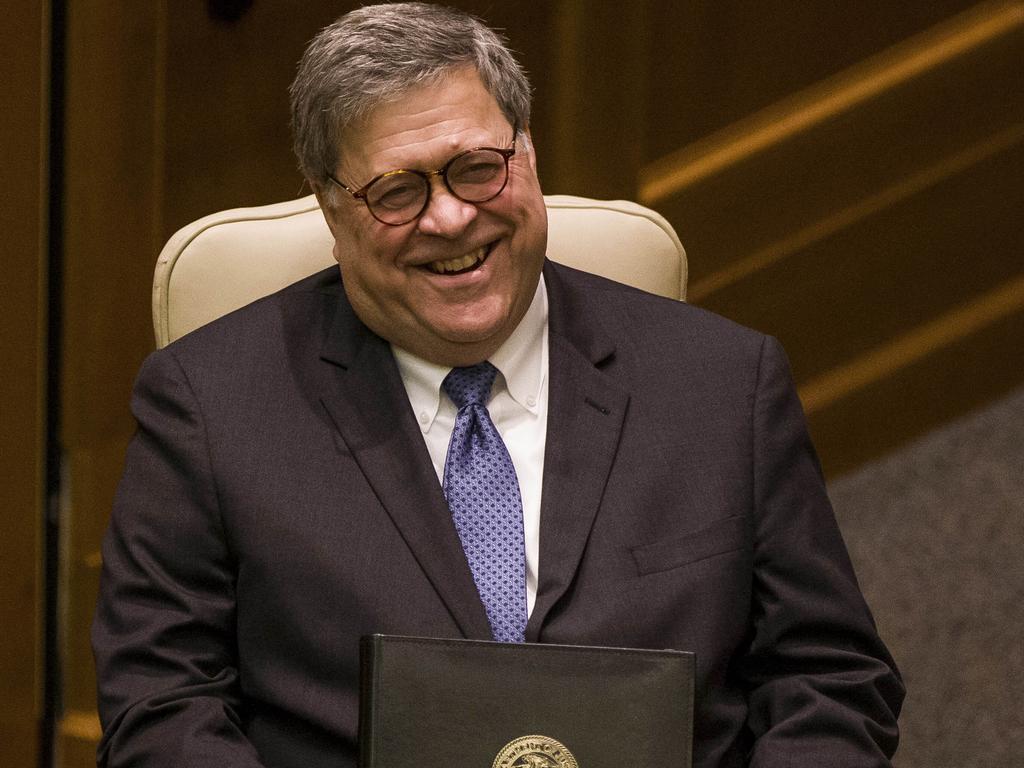 United States Attorney-General William P. Barr on Friday, Oct. 11, 2019. Picture: AP