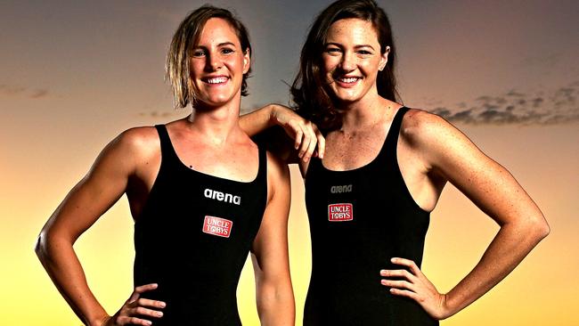 Australian swimming stars Cate and Bronte Campbell are set to make a history-making splash at the Rio Olympics. Picture: Gregg Porteous