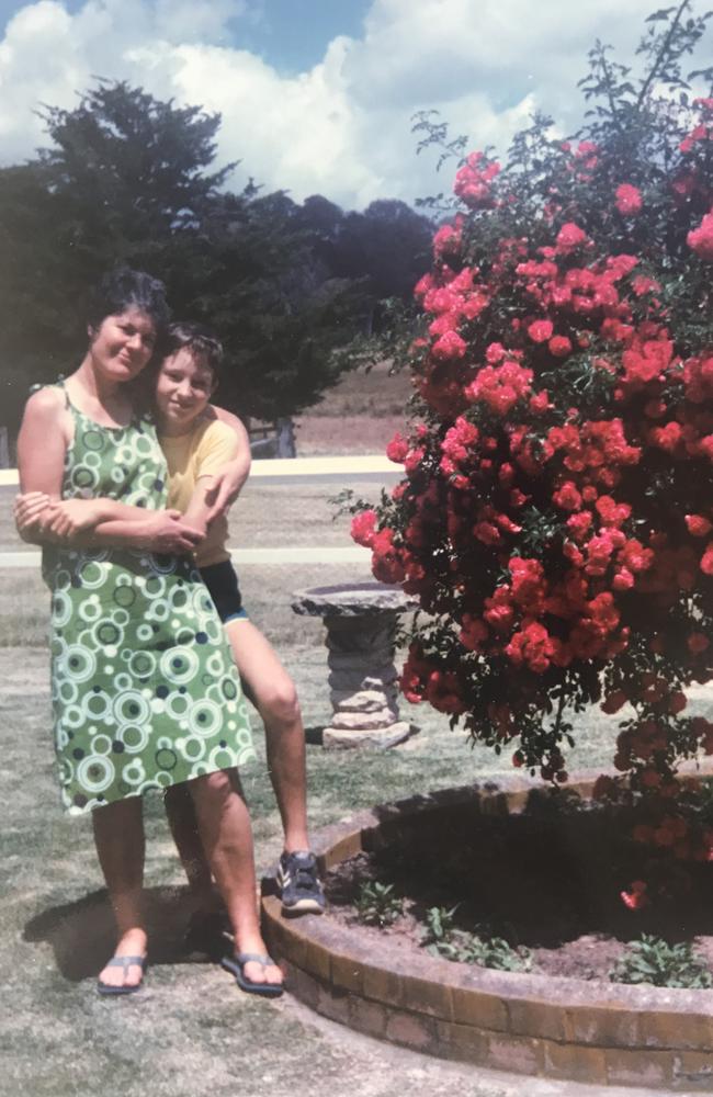 Mathew Dunbar with his mother Janet Dunbar.