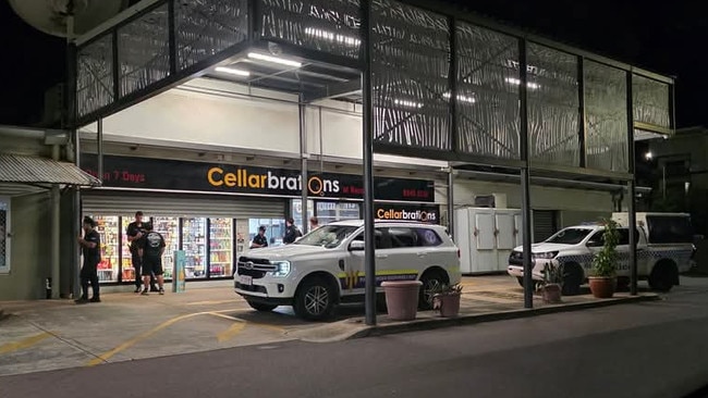 Karama bottle shop worker threatened with an edged weapon on Monday night. Picture: Facebook