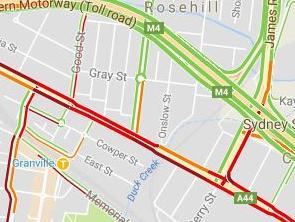 Google Maps Sydney toll road M4 motorway