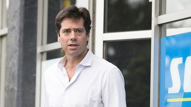 AFL boss Gillon McLachlan said the 2020 season would bring with it constant challenges. He was right. Picture: Sarah Matray