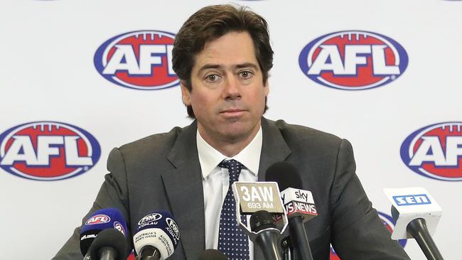 Gillon McLachlan confirmed the “inappropriate relationships”.