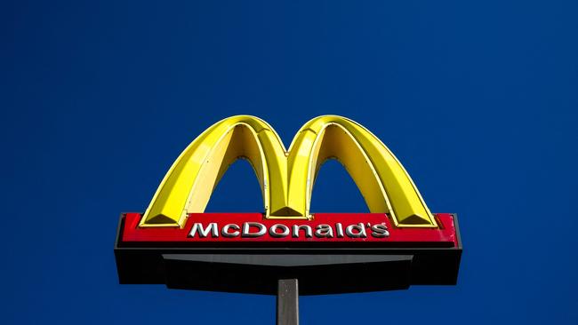 Global fast-food giant McDonald’s has been testing for brand damage among customers. Picture: AFP