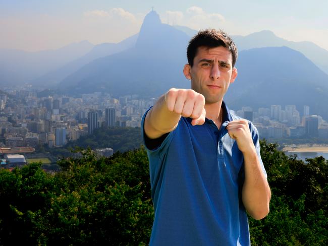 UFC flyweight No. 10 ranked contender Steve Erceg at the iconic Parque Bondinho PÃÂ£o de AÃÂ§ÃÂºcar (aka Sugar Loaf) ahead of their main event bout this Sunday, May 5 at Farmasi Arena in Rio de Janeiro, Brazil.