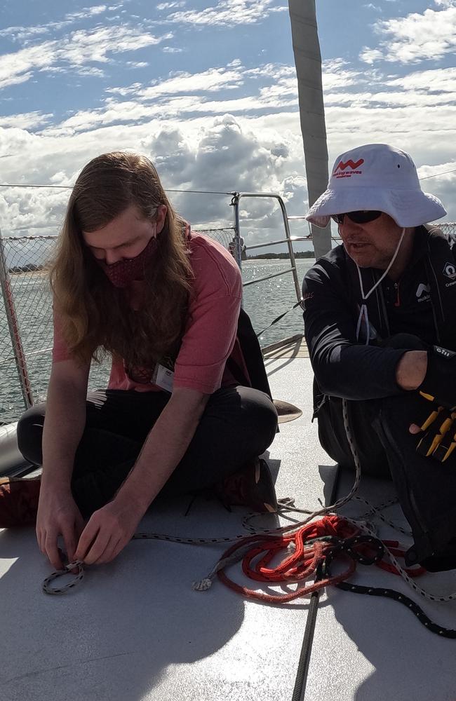 James Hunter (right) has been volunteering with Making Waves for nearly a decade. Picture: Supplied