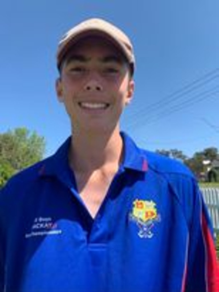 Samuel Bourke is a mighty strong fullback for the u15 side (Photo: Chontelle Bruton/ Warwick Hockey Association)